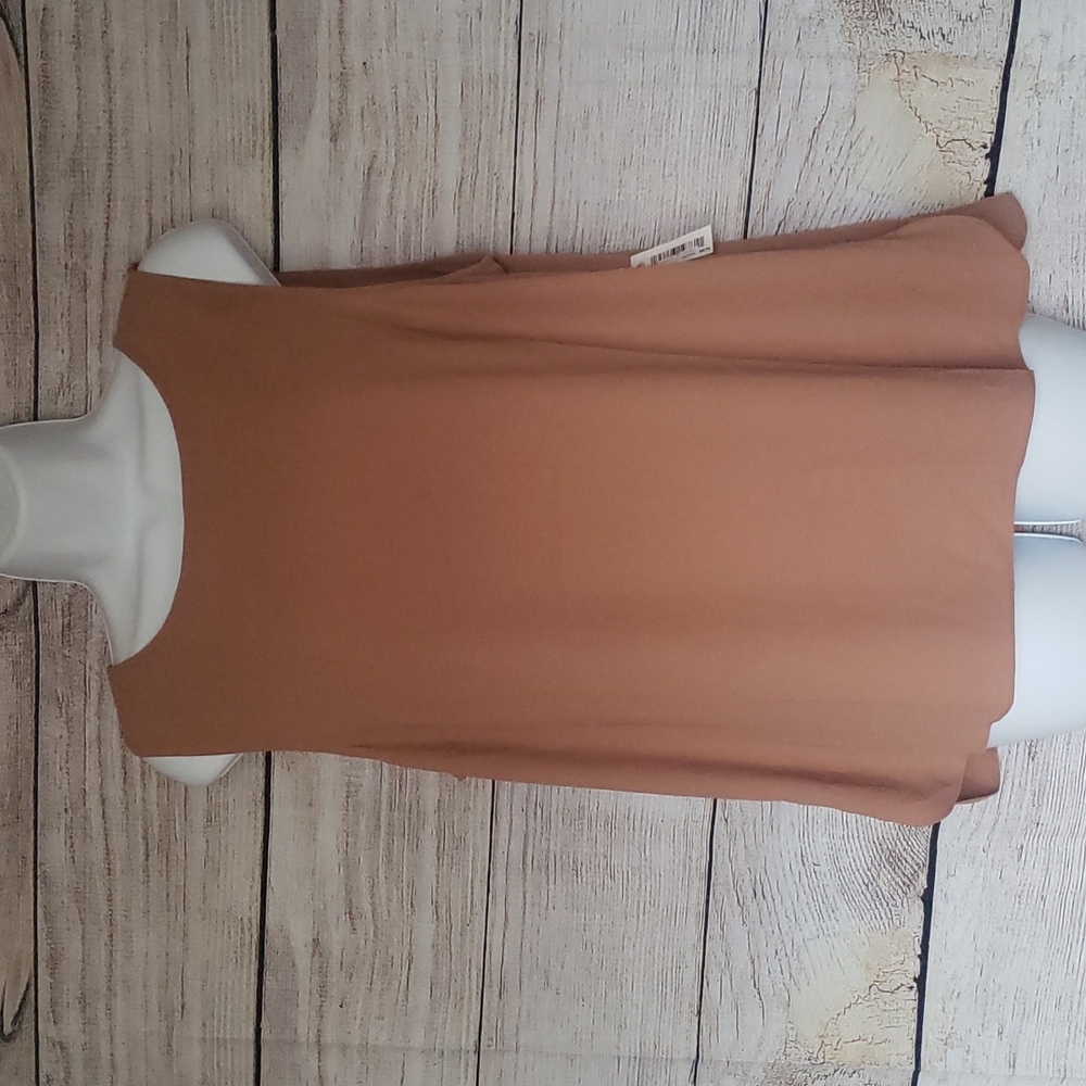 NWT Lark & Ro Caramel Colored Blouse